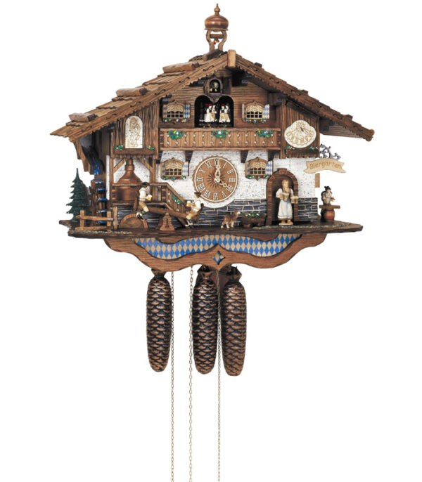  Bavokon Reloj de cuco tradicional Casa de la Selva Negra, reloj  de pared vintage hecho a mano, reloj de cuco de madera, reloj de cuco  tradicional Chalet de la selva negra