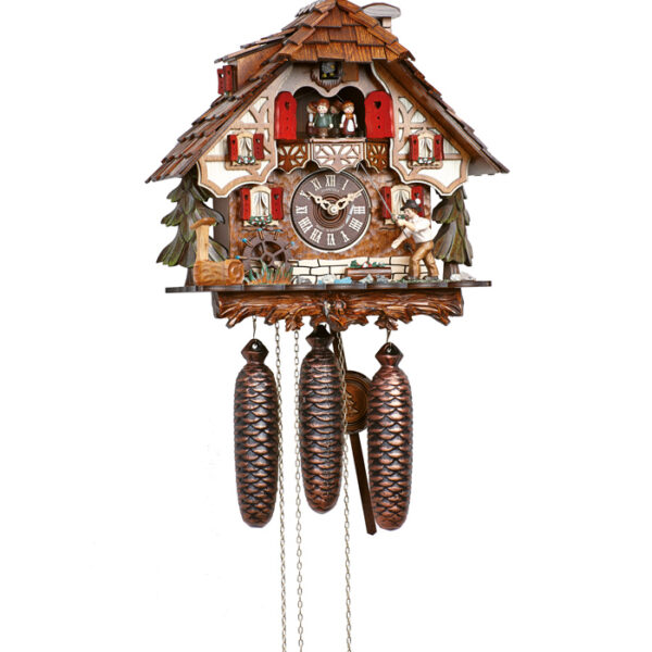Altes A SCHNEIDER Uhrwerk f Kuckucksuhr Uhrmacher watchmaker cuckoo clock 